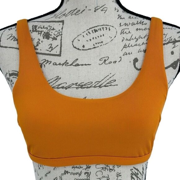 Athleta Sports Bra Orange Small - Picture 1 of 5